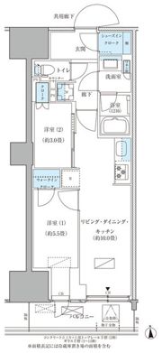 パークアクシス品川天王洲アイルの間取り画像