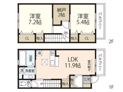 メリー吉島の間取り画像