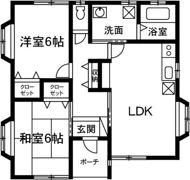 松島貸住宅の間取り画像