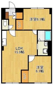霧ヶ丘コーポラスの間取り画像
