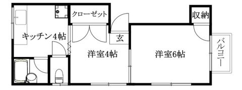 メゾンドフェニックス祝谷の間取り画像