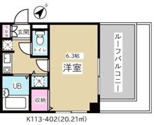 フェースタワーⅢ(K-113)の間取り画像