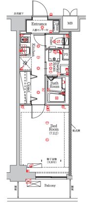 MAXIV住吉の間取り画像