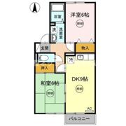 サンハイツ大麻Aの間取り画像