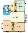 シャンブル三浦の間取り画像
