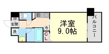 ベルフェリーク新神戸の間取り画像