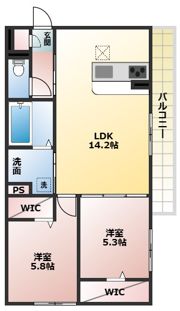 D-ROOM守山3丁目の間取り画像