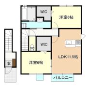 メゾン・プルメトウス Ⅱ棟の間取り画像
