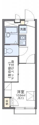 レオパレスサン六甲Bの間取り画像