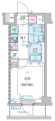 GENOVIA堀切菖蒲園の間取り画像