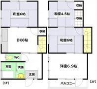 西村荘の間取り画像