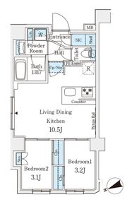 アジールコート山手動坂の間取り画像