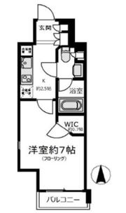 パークリュクス大阪天満の間取り画像