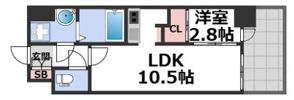 ワールドアイ大阪フェリーチェの間取り画像