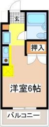 ハーモニー高美Ⅱの間取り画像