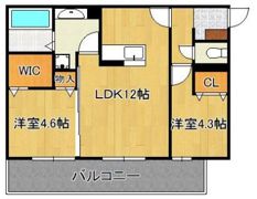 Polonia Matsubara A棟の間取り画像