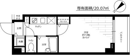 フェニックス新横濱エオールの間取り画像