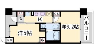 エステムプラザ神戸西Ⅴミラージュの間取り画像