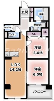 グレンパーク梅田北の間取り画像