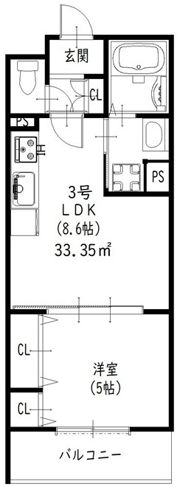 クリエオーレ秦町の間取り画像