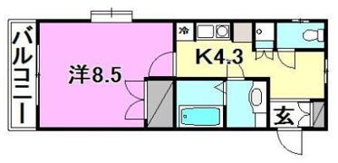 ビジュティエ桑原の間取り画像