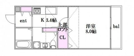 メゾンヴェルテの間取り画像