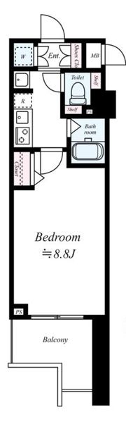 ディナスティ松屋町Ⅱの間取り画像