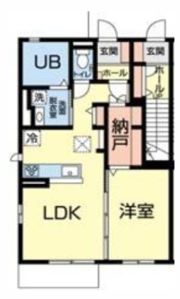 サウスブルー吉富Ⅰの間取り画像