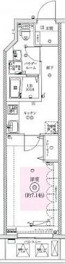 ベルジューレ錦糸町の間取り画像