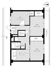 ビレッジハウス駅家1号棟の間取り画像