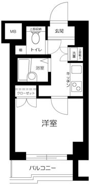 ルーブル白金高輪の間取り画像