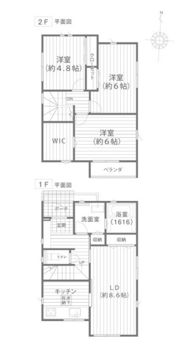 西古松戸建て北棟の間取り画像