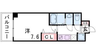 Luxe神戸WESTの間取り画像