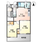 アップウェストの間取り画像