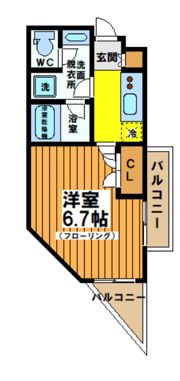 テレッツオカーサの間取り画像