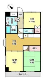 プレステージ市川の間取り画像