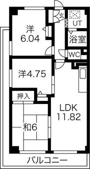 ベルヴュー南が丘の間取り画像