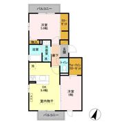 メゾンドソメイユの間取り画像