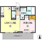SAKURA A棟の間取り画像