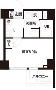 レジディア白金高輪の間取り画像