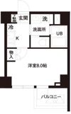 レジディア白金高輪の間取り画像