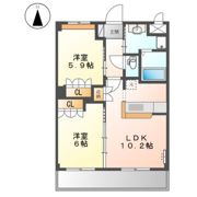 アサヒ2011の間取り画像
