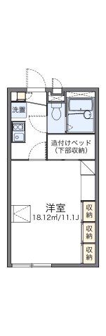 レオパレスマロンハイツ Ⅱの間取り画像