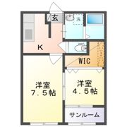 ユニヴェール B棟の間取り画像