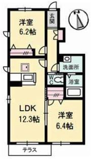 シャーメゾンAYA Ⅰ番館の間取り画像