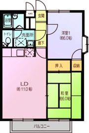 シャンハイツ北与野の間取り画像