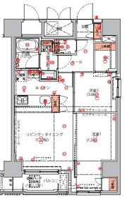 ハーモニーレジデンス東京イーストコア#004の間取り画像