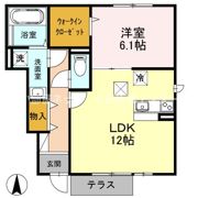 カルム フルールの間取り画像