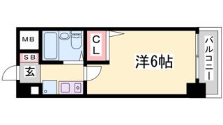 エスリード三宮第2の間取り画像