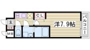 エスリード三宮旭通の間取り画像